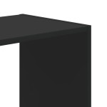 vidaXL Bibliotecă, negru, 68,5x32x68,5 cm, lemn prelucrat vidaXL Bibliotecă, negru, 68,5x32x68,5 cm, lemn prelucrat