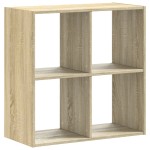 vidaXL Bibliotecă, stejar sonoma, 68,5x32x68,5 cm, lemn prelucrat vidaXL Bibliotecă, stejar sonoma, 68,5x32x68,5 cm, lemn prelucrat