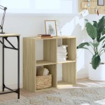 vidaXL Bibliotecă, stejar sonoma, 68,5x32x68,5 cm, lemn prelucrat vidaXL Bibliotecă, stejar sonoma, 68,5x32x68,5 cm, lemn prelucrat