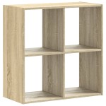 vidaXL Bibliotecă, stejar sonoma, 68,5x32x68,5 cm, lemn prelucrat vidaXL Bibliotecă, stejar sonoma, 68,5x32x68,5 cm, lemn prelucrat