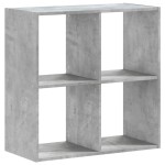 vidaXL Bibliotecă, gri beton, 68,5x32x68,5 cm, lemn prelucrat vidaXL Bibliotecă, gri beton, 68,5x32x68,5 cm, lemn prelucrat