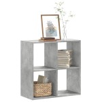 vidaXL Bibliotecă, gri beton, 68,5x32x68,5 cm, lemn prelucrat vidaXL Bibliotecă, gri beton, 68,5x32x68,5 cm, lemn prelucrat