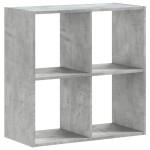 vidaXL Bibliotecă, gri beton, 68,5x32x68,5 cm, lemn prelucrat vidaXL Bibliotecă, gri beton, 68,5x32x68,5 cm, lemn prelucrat