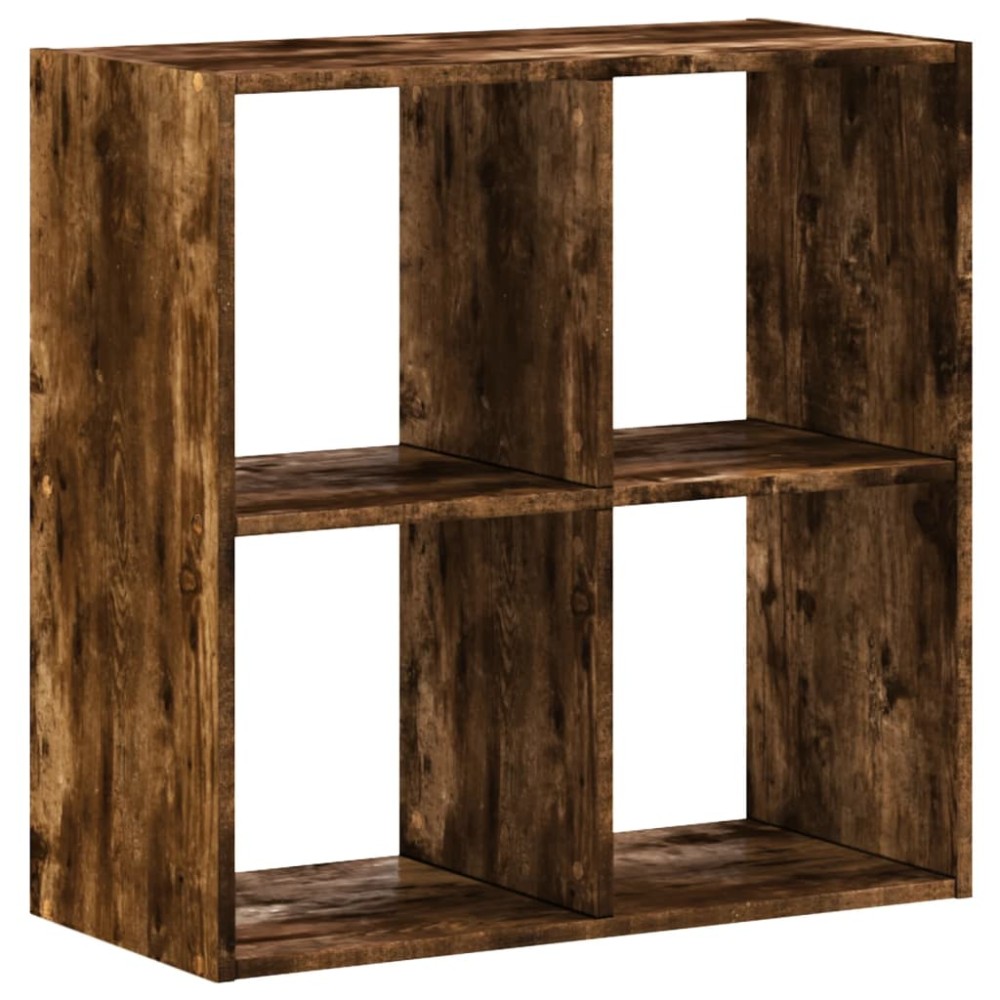 vidaXL Bibliotecă, stejar afumat, 68,5x32x68,5 cm, lemn compozit