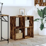 vidaXL Bibliotecă, stejar afumat, 68,5x32x68,5 cm, lemn compozit vidaXL Bibliotecă, stejar afumat, 68,5x32x68,5 cm, lemn compozit