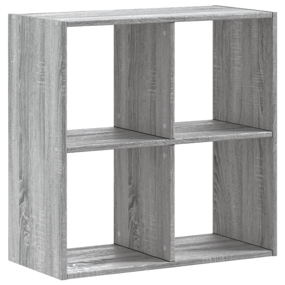 vidaXL Bibliotecă, gri sonoma, 68,5x32x68,5 cm, lemn prelucrat