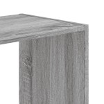 vidaXL Bibliotecă, gri sonoma, 68,5x32x68,5 cm, lemn prelucrat