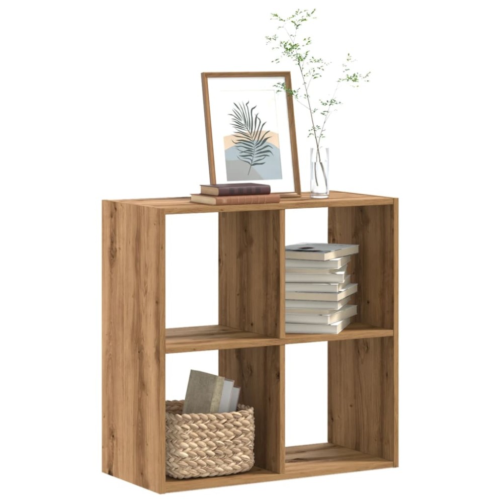 vidaXL Bibliotecă, stejar artizanal, 68,5x32x68,5 cm, lemn prelucrat