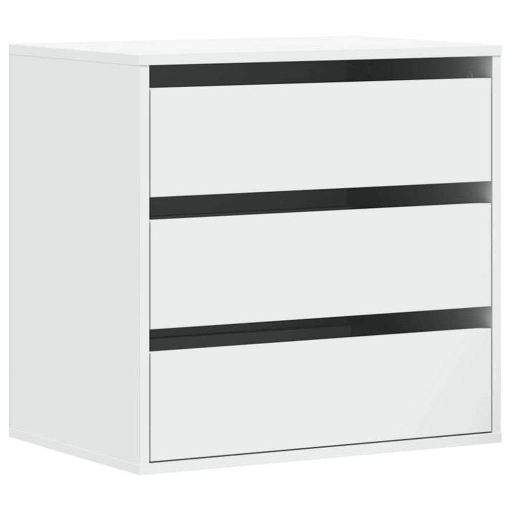 vidaXL Dulap colț cu sertare alb 60x41x58 cm lemn prelucrat