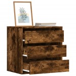 vidaXL Dulap colț cu sertare stejar fumuriu 60x41x58 cm lemn prelucrat vidaXL Dulap colț cu sertare stejar fumuriu 60x41x58 cm lemn prelucrat