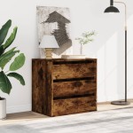 vidaXL Dulap colț cu sertare stejar fumuriu 60x41x58 cm lemn prelucrat vidaXL Dulap colț cu sertare stejar fumuriu 60x41x58 cm lemn prelucrat