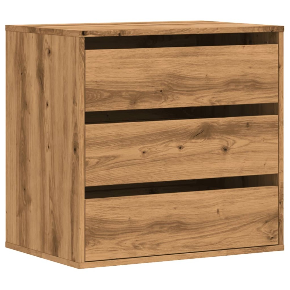 vidaXL Dulap colț sertare stejar artizanal 60x41x58 cm lemn prelucrat