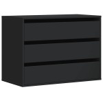 vidaXL Dulap colț cu sertare negru 80x41x58 cm lemn prelucrat vidaXL Dulap colț cu sertare negru 80x41x58 cm lemn prelucrat