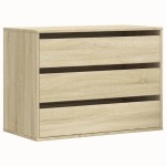 vidaXL Dulap colț cu sertare stejar sonoma 80x41x58 cm lemn prelucrat vidaXL Dulap colț cu sertare stejar sonoma 80x41x58 cm lemn prelucrat