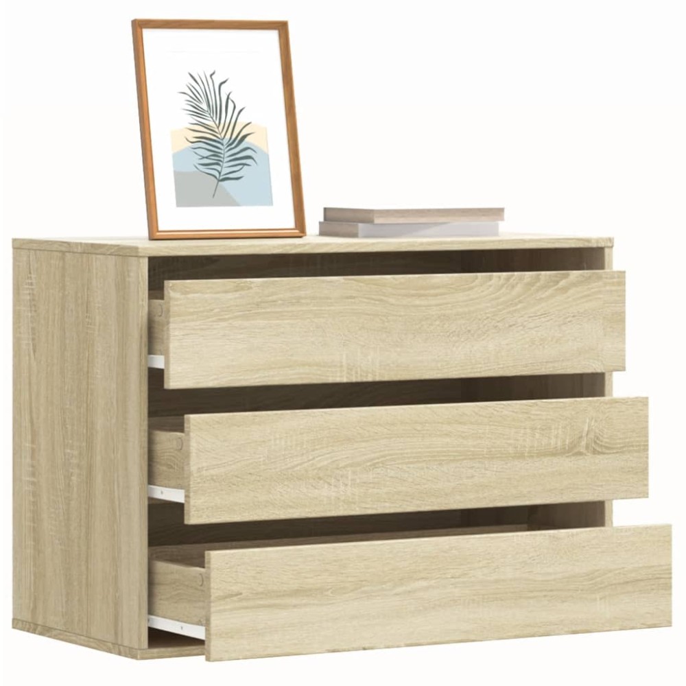 vidaXL Dulap colț cu sertare stejar sonoma 80x41x58 cm lemn prelucrat