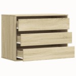 vidaXL Dulap colț cu sertare stejar sonoma 80x41x58 cm lemn prelucrat vidaXL Dulap colț cu sertare stejar sonoma 80x41x58 cm lemn prelucrat