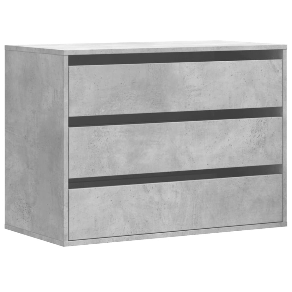 vidaXL Dulap colț cu sertare gri beton 80x41x58 cm lemn prelucrat