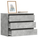 vidaXL Dulap colț cu sertare gri beton 80x41x58 cm lemn prelucrat vidaXL Dulap colț cu sertare gri beton 80x41x58 cm lemn prelucrat