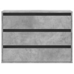 vidaXL Dulap colț cu sertare gri beton 80x41x58 cm lemn prelucrat vidaXL Dulap colț cu sertare gri beton 80x41x58 cm lemn prelucrat