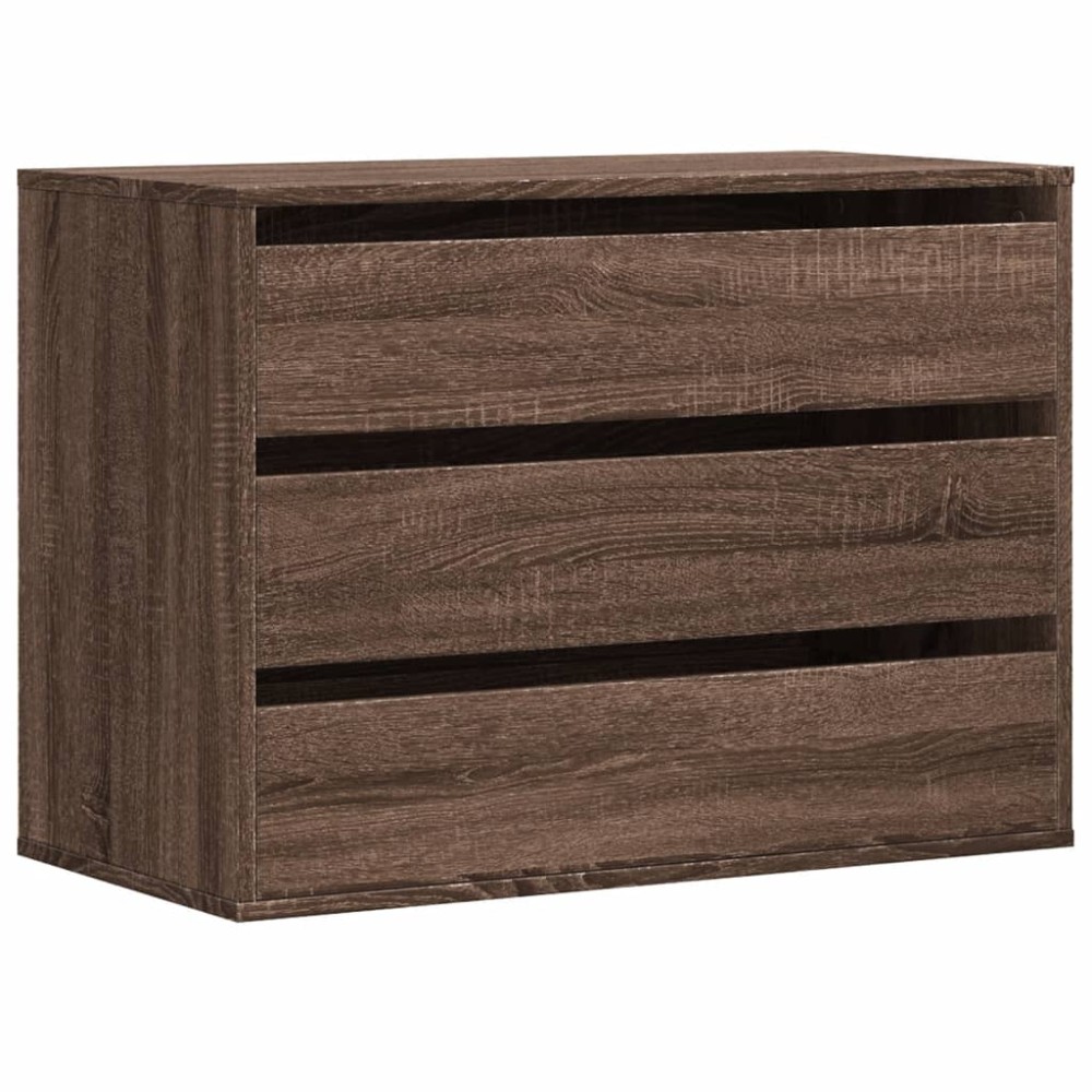 vidaXL Dulap colț cu sertare stejar maro 80x41x58 cm lemn prelucrat