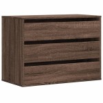 vidaXL Dulap colț cu sertare stejar maro 80x41x58 cm lemn prelucrat