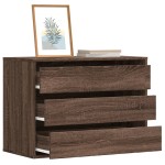 vidaXL Dulap colț cu sertare stejar maro 80x41x58 cm lemn prelucrat