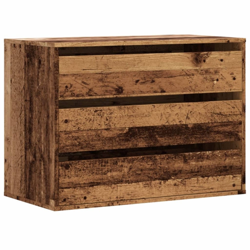 vidaXL Dulap colț cu sertare lemn vechi 80x41x58 cm lemn prelucrat