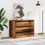 vidaXL Dulap colț cu sertare lemn vechi 80x41x58 cm lemn prelucrat vidaXL Dulap colț cu sertare lemn vechi 80x41x58 cm lemn prelucrat