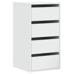 vidaXL Dulap colț cu sertare alb 40x41x76 cm lemn prelucrat vidaXL Dulap colț cu sertare alb 40x41x76 cm lemn prelucrat
