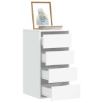 vidaXL Dulap colț cu sertare alb 40x41x76 cm lemn prelucrat vidaXL Dulap colț cu sertare alb 40x41x76 cm lemn prelucrat