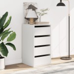 vidaXL Dulap colț cu sertare alb 40x41x76 cm lemn prelucrat vidaXL Dulap colț cu sertare alb 40x41x76 cm lemn prelucrat