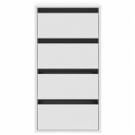 vidaXL Dulap colț cu sertare alb 40x41x76 cm lemn prelucrat vidaXL Dulap colț cu sertare alb 40x41x76 cm lemn prelucrat