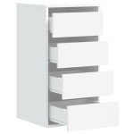 vidaXL Dulap colț cu sertare alb 40x41x76 cm lemn prelucrat vidaXL Dulap colț cu sertare alb 40x41x76 cm lemn prelucrat