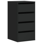 vidaXL Dulap colț cu sertare negru 40x41x76 cm lemn prelucrat vidaXL Dulap colț cu sertare negru 40x41x76 cm lemn prelucrat