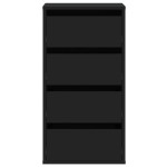 vidaXL Dulap colț cu sertare negru 40x41x76 cm lemn prelucrat vidaXL Dulap colț cu sertare negru 40x41x76 cm lemn prelucrat