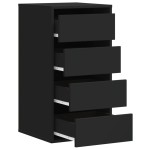 vidaXL Dulap colț cu sertare negru 40x41x76 cm lemn prelucrat vidaXL Dulap colț cu sertare negru 40x41x76 cm lemn prelucrat