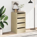 vidaXL Dulap colț cu sertare stejar sonoma 40x41x76 cm lemn prelucrat vidaXL Dulap colț cu sertare stejar sonoma 40x41x76 cm lemn prelucrat