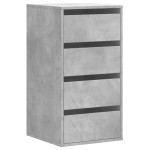 vidaXL Dulap colț cu sertare gri beton 40x41x76 cm lemn prelucrat vidaXL Dulap colț cu sertare gri beton 40x41x76 cm lemn prelucrat
