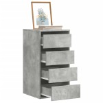 vidaXL Dulap colț cu sertare gri beton 40x41x76 cm lemn prelucrat vidaXL Dulap colț cu sertare gri beton 40x41x76 cm lemn prelucrat