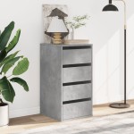 vidaXL Dulap colț cu sertare gri beton 40x41x76 cm lemn prelucrat vidaXL Dulap colț cu sertare gri beton 40x41x76 cm lemn prelucrat