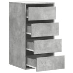 vidaXL Dulap colț cu sertare gri beton 40x41x76 cm lemn prelucrat vidaXL Dulap colț cu sertare gri beton 40x41x76 cm lemn prelucrat