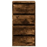 vidaXL Dulap colț cu sertare stejar fumuriu 40x41x76 cm lemn prelucrat vidaXL Dulap colț cu sertare stejar fumuriu 40x41x76 cm lemn prelucrat