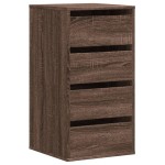 vidaXL Dulap colț cu sertare stejar maro 40x41x76 cm lemn prelucrat vidaXL Dulap colț cu sertare stejar maro 40x41x76 cm lemn prelucrat