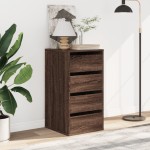 vidaXL Dulap colț cu sertare stejar maro 40x41x76 cm lemn prelucrat vidaXL Dulap colț cu sertare stejar maro 40x41x76 cm lemn prelucrat
