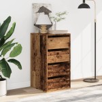 vidaXL Dulap colț cu sertare lemn vechi 40x41x76 cm lemn prelucrat vidaXL Dulap colț cu sertare lemn vechi 40x41x76 cm lemn prelucrat