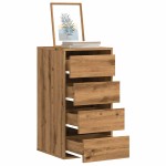 vidaXL Dulap colț sertare stejar artizanal 40x41x76 cm lemn prelucrat vidaXL Dulap colț sertare stejar artizanal 40x41x76 cm lemn prelucrat