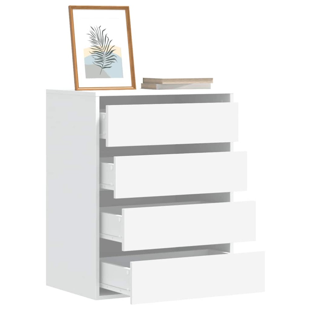 vidaXL Dulap colț cu sertare alb 60x41x76 cm lemn prelucrat