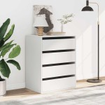 vidaXL Dulap colț cu sertare alb 60x41x76 cm lemn prelucrat vidaXL Dulap colț cu sertare alb 60x41x76 cm lemn prelucrat
