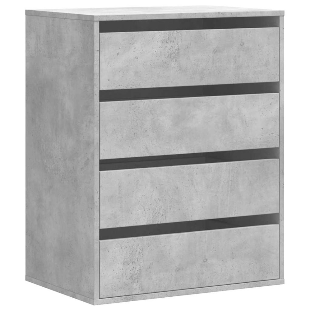 vidaXL Dulap colț cu sertare gri beton 60x41x76 cm lemn prelucrat