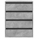 vidaXL Dulap colț cu sertare gri beton 60x41x76 cm lemn prelucrat vidaXL Dulap colț cu sertare gri beton 60x41x76 cm lemn prelucrat